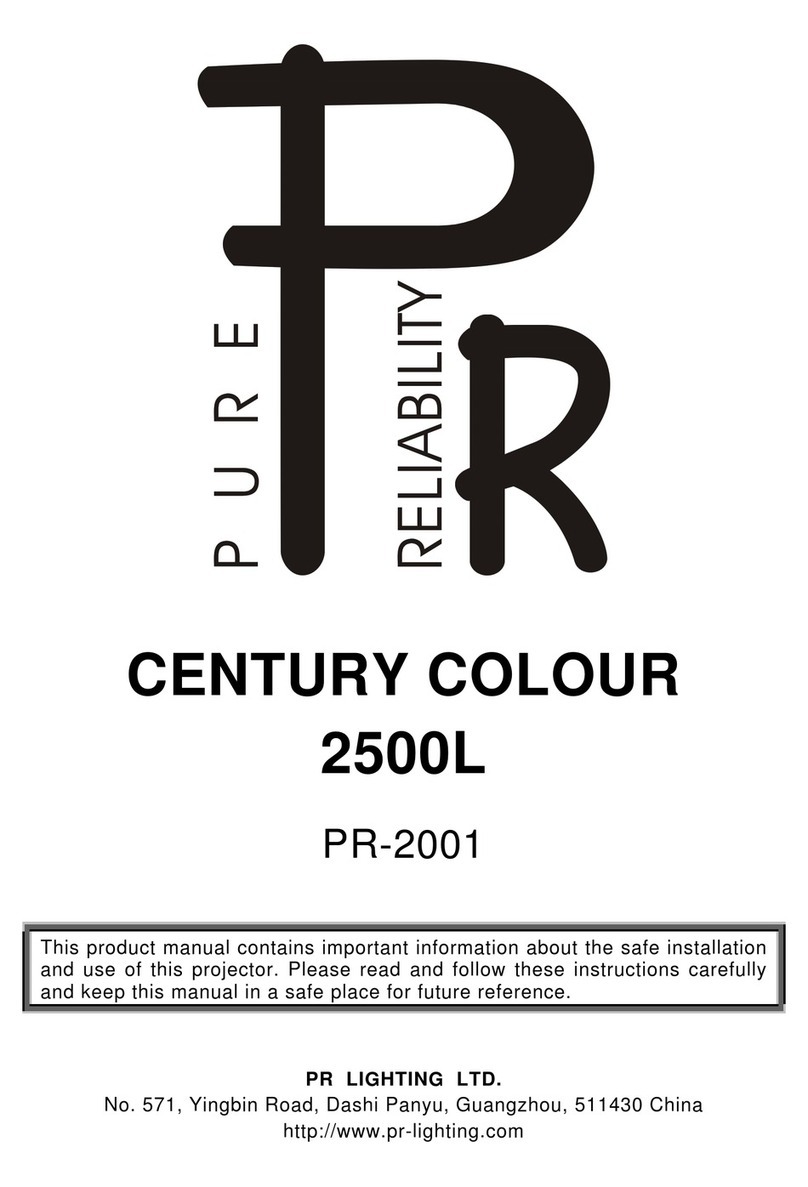 Pure Reliability CENTURY COLOUR 2500L PR-2001 manual
