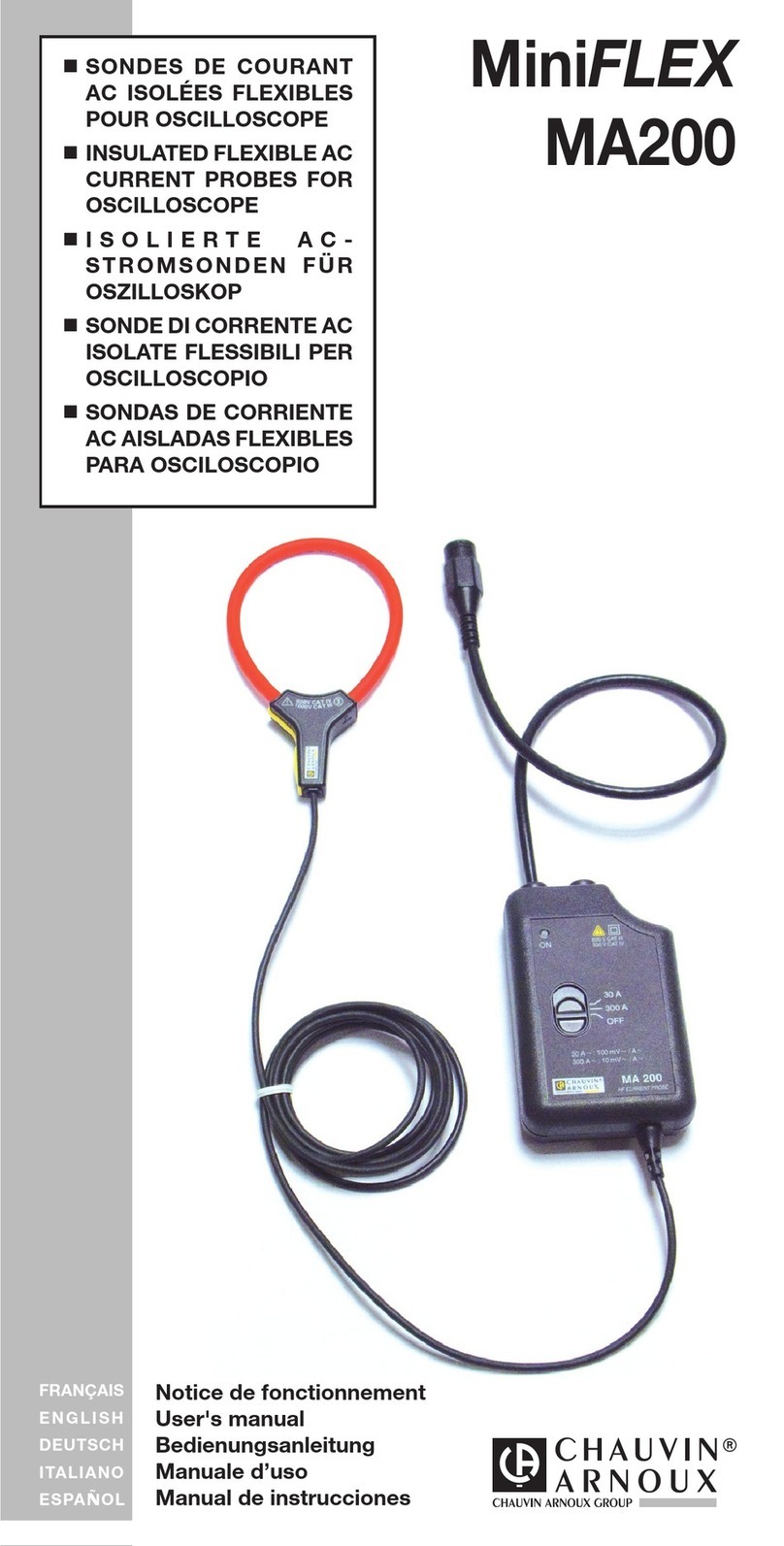 Chauvin Arnoux MiniFLEX  MA200 User manual