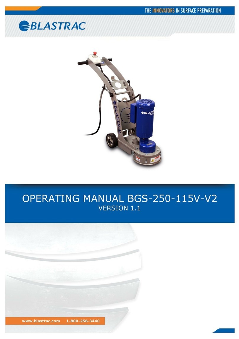 Blastrac BGS-250-115V-V2 operating manual