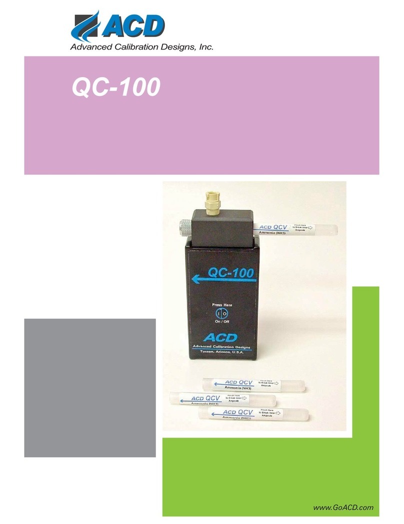 ACD qc-100 instruction manual