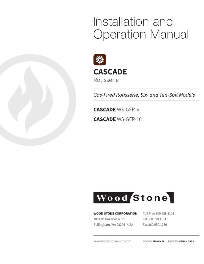 Wood Stone CASCADE WS-GFR-6 Installation and operation manual