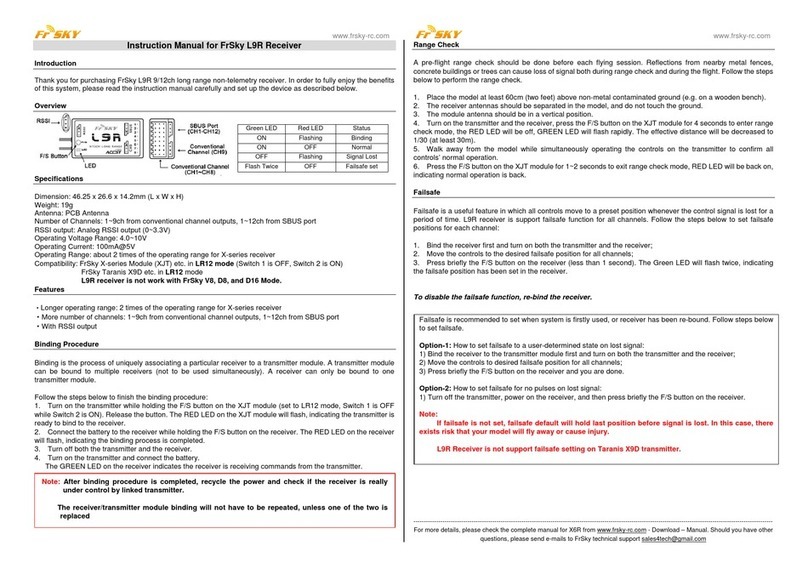 FrSky L9R instruction manual