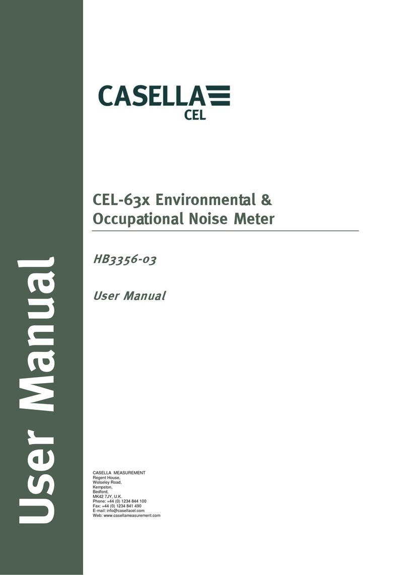 CASELLA CEL CEL-63 Series user manual