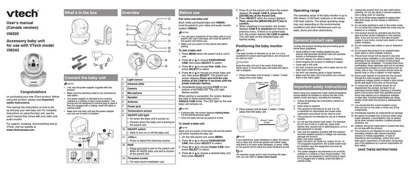 V-tech VM305 User manual V-tech VM305 User manual