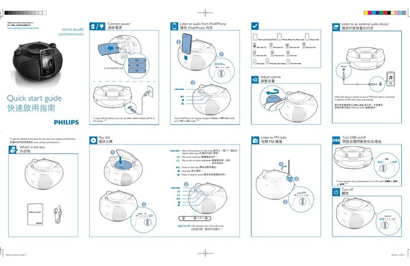 Philips AZD 102 User manual Philips AZD 102 User manual
