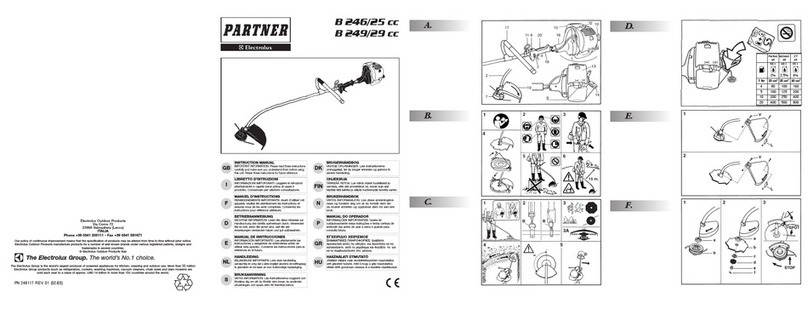 Partner B 246/25 cc instruction manual