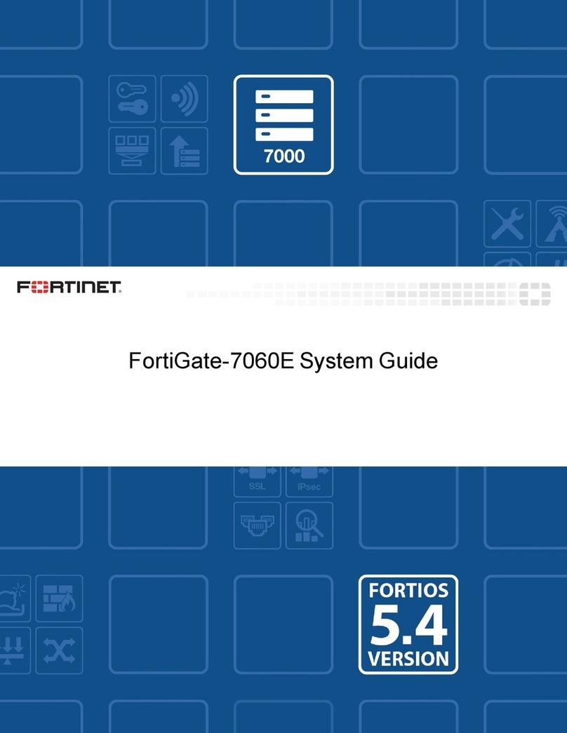 Fortinet FortiGate-7060E Parts list manual