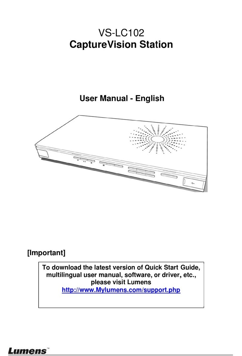 Lumens VS-LC102 User manual
