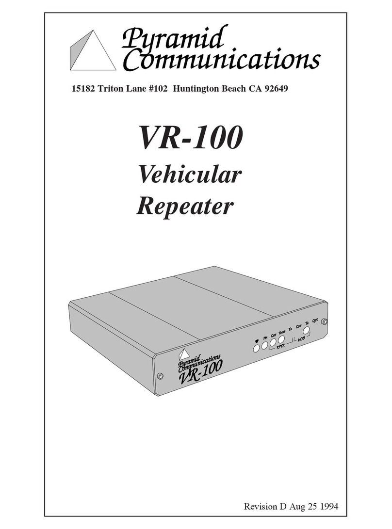 Pyramid Communications VR-100 User manual