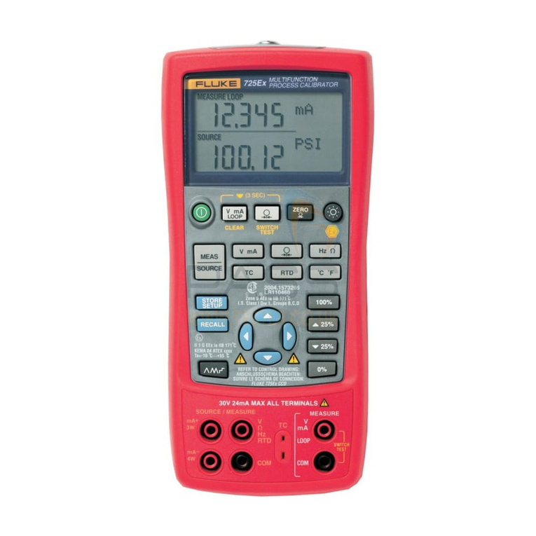 Fluke 725Ex Calibration manual