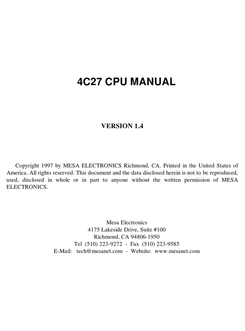 MESA Electronic 4C27 manual