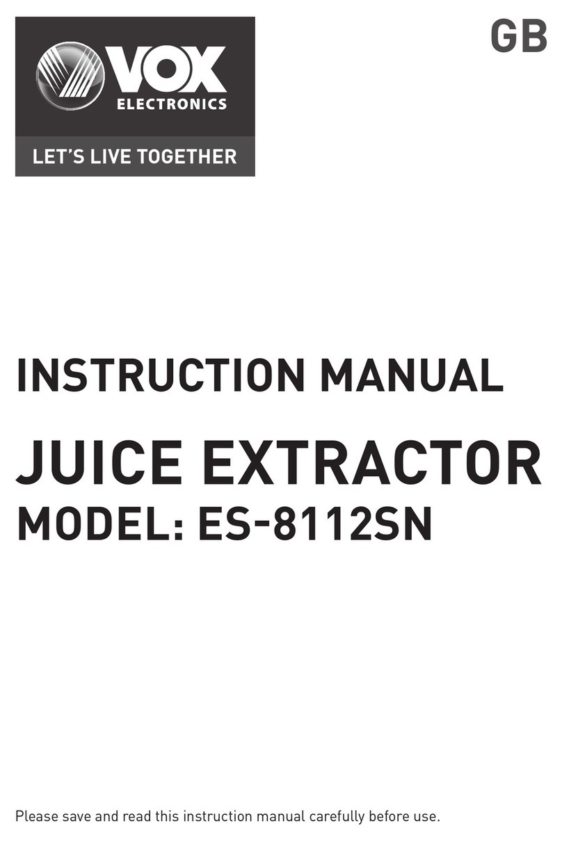 VOX electronics ES-8112SN instruction manual