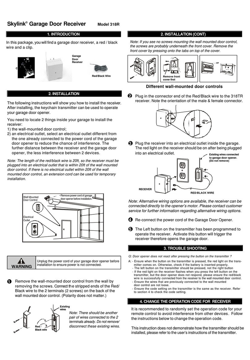 SkyLink 318R User manual