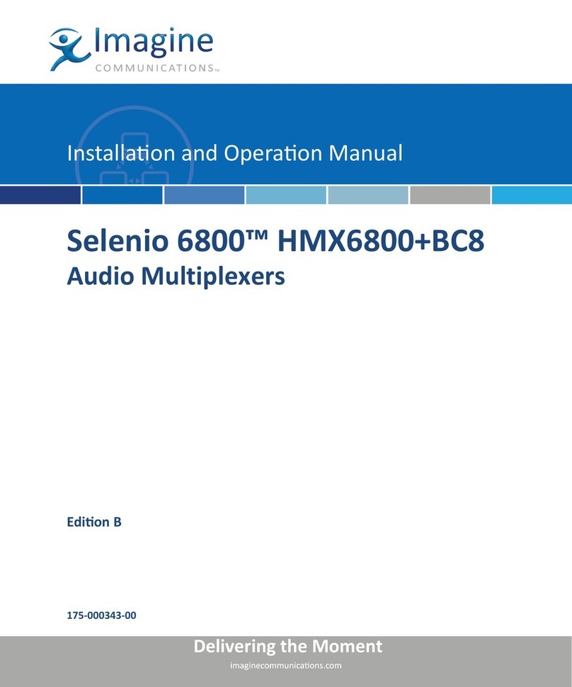 Imagine communications Selenio 6800 Installation and operation manual