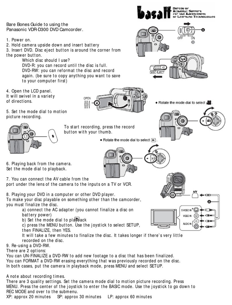 Panasonic VDR-D300 (English, Spanish) User manual
