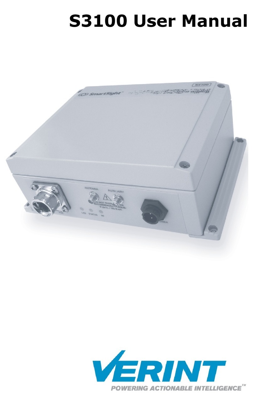 Verint S3100 user manual
