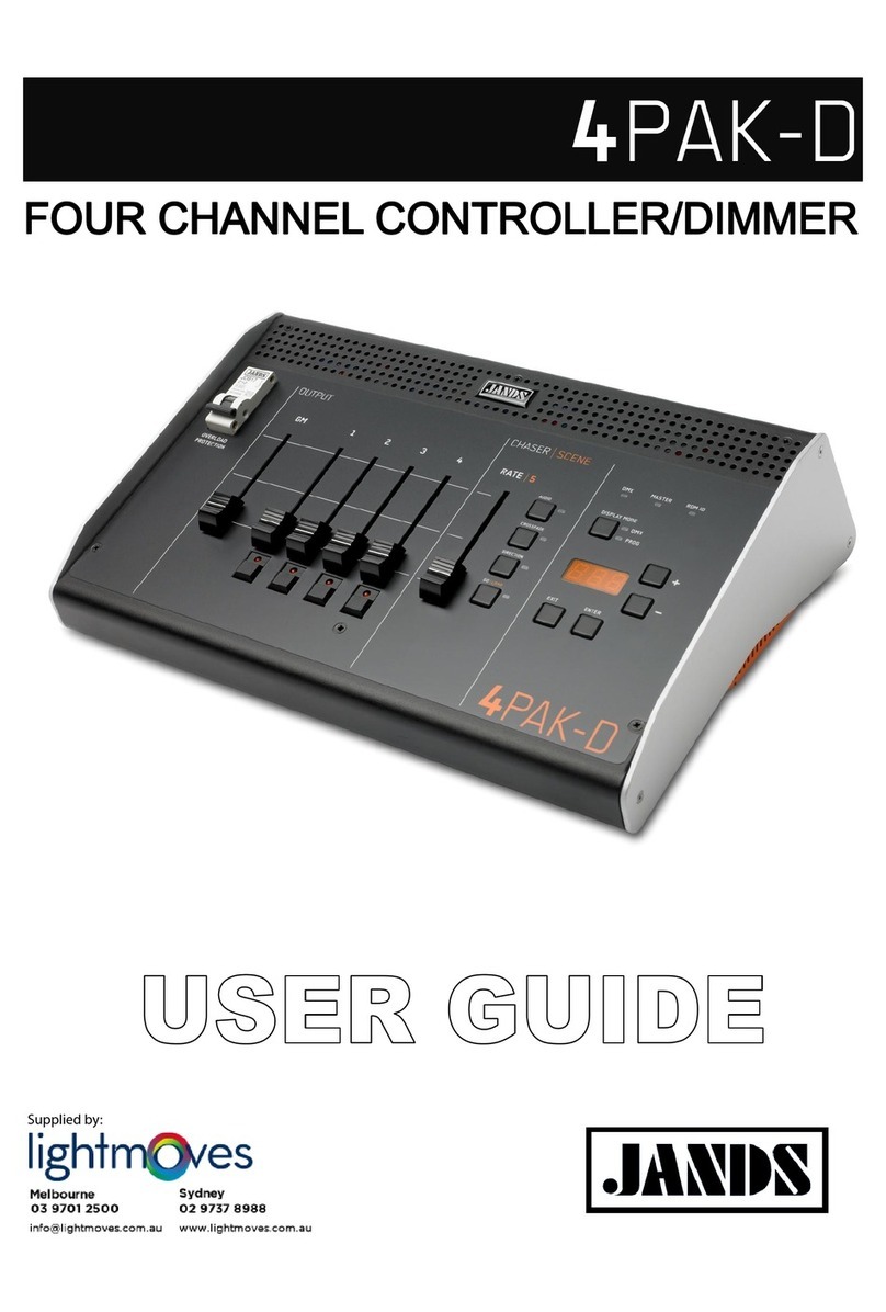 Jands 4Pak-D user manual