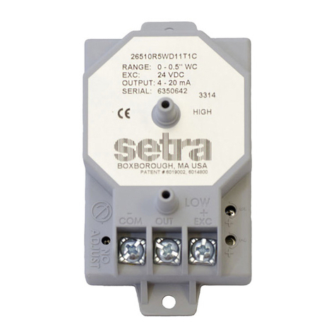 Setra Systems 265 User manual