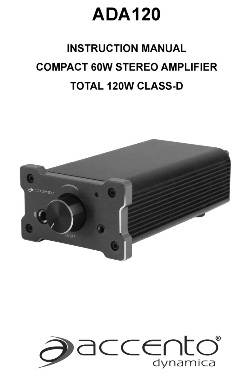 Accento Dynamica ADA120 User manual
