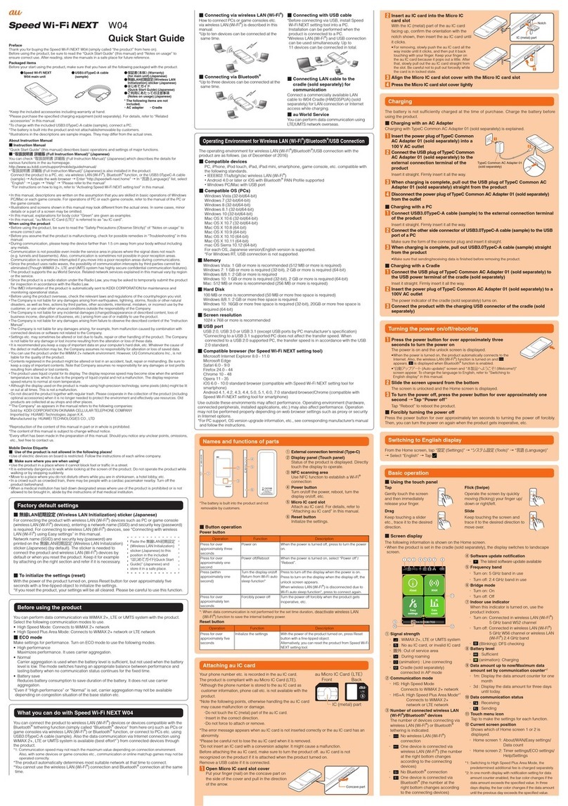 AU W04 quick start guide
