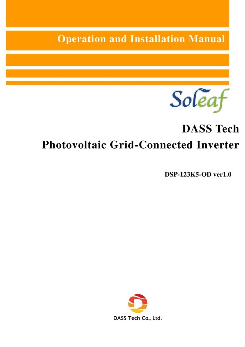 Dass DSP-123K5-OD Operation and installation manual