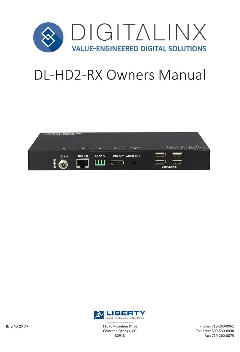 DigitaLinx DL-HD2-RX owner's manual