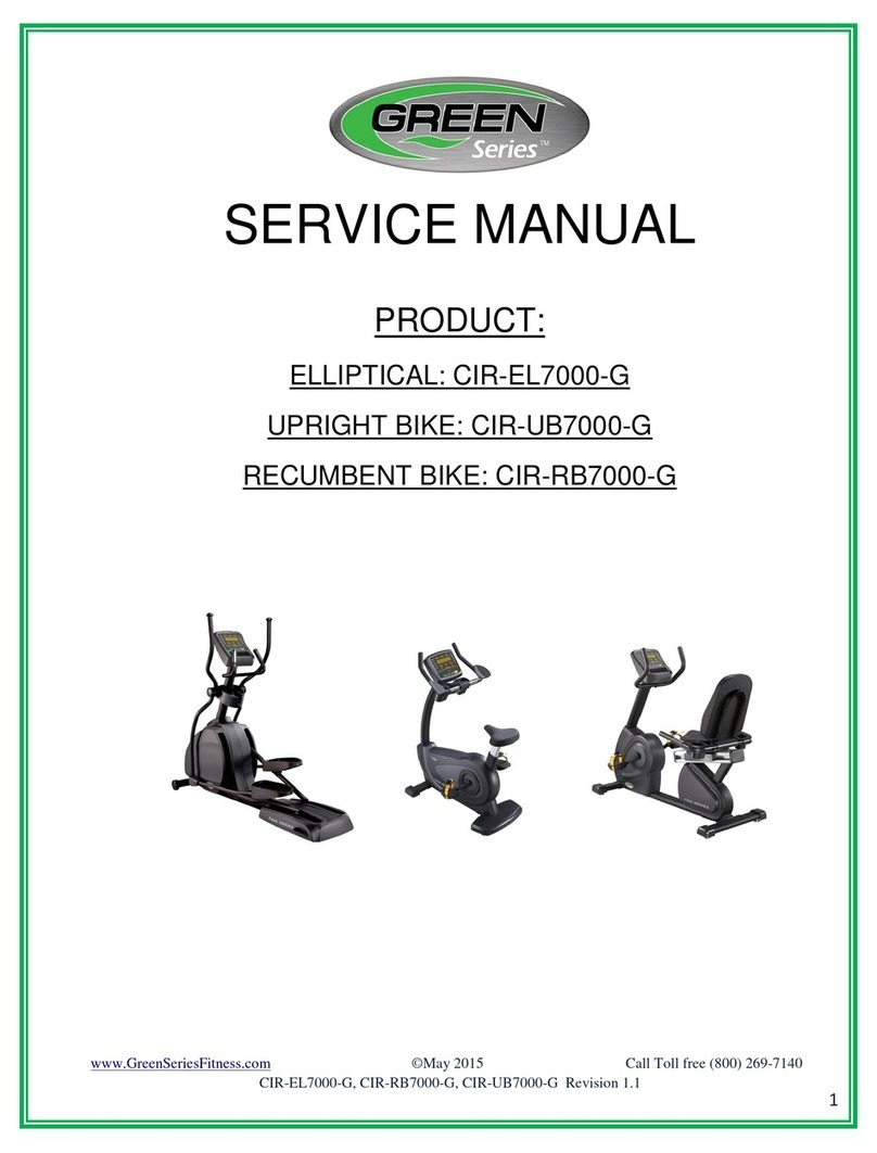 GREEN SERIES FITNESS CIR-EL7000-G Service manual
