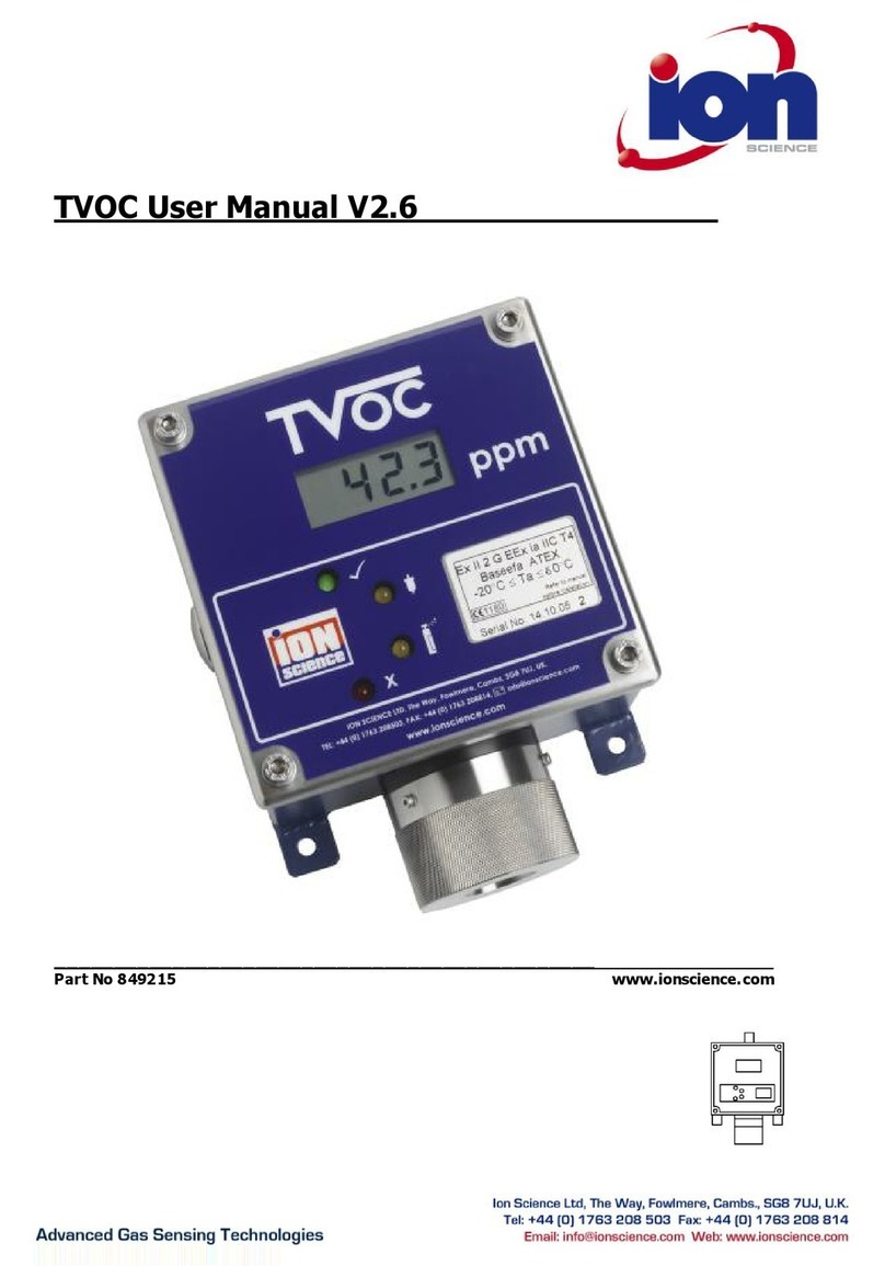 ion science TVOC user manual