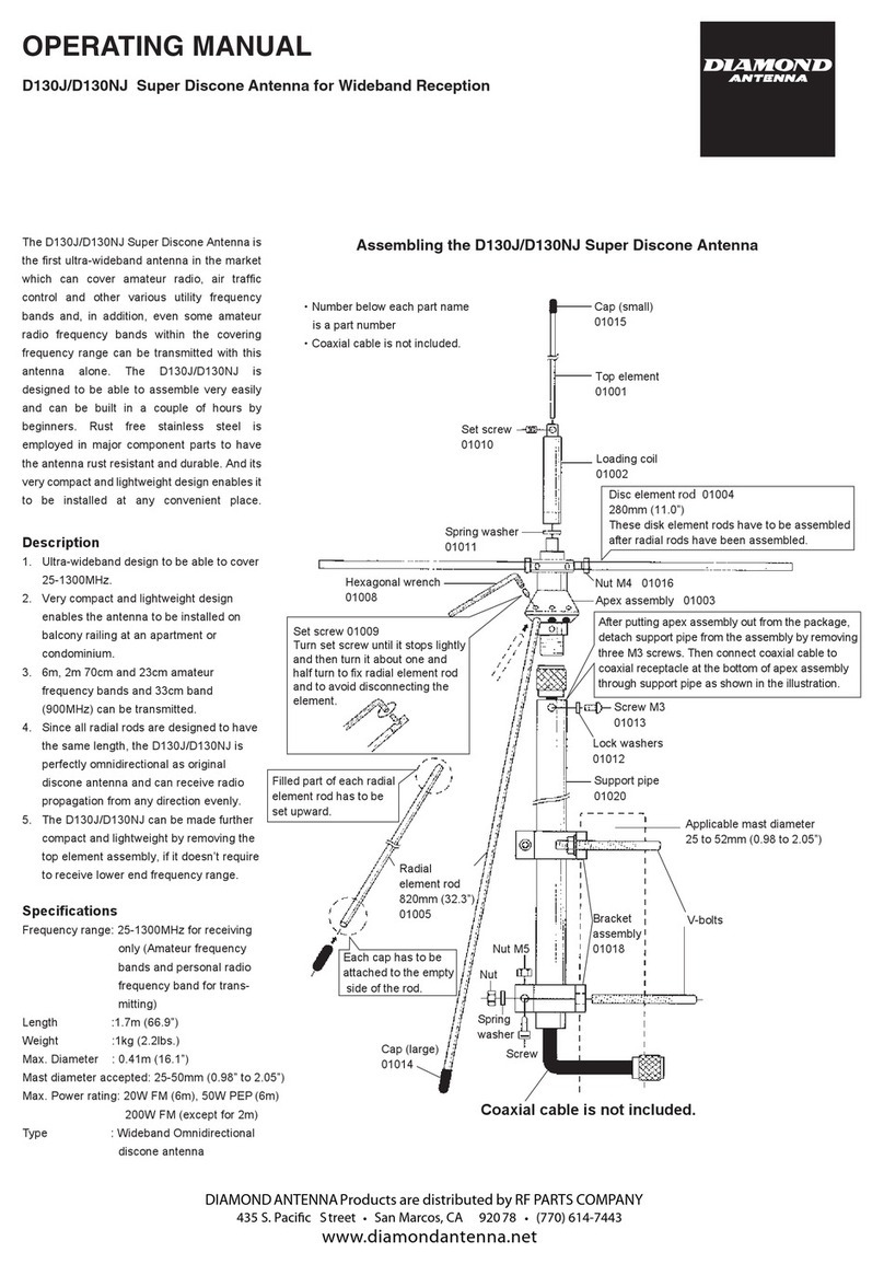 Diamond Antenna D130J operating manual