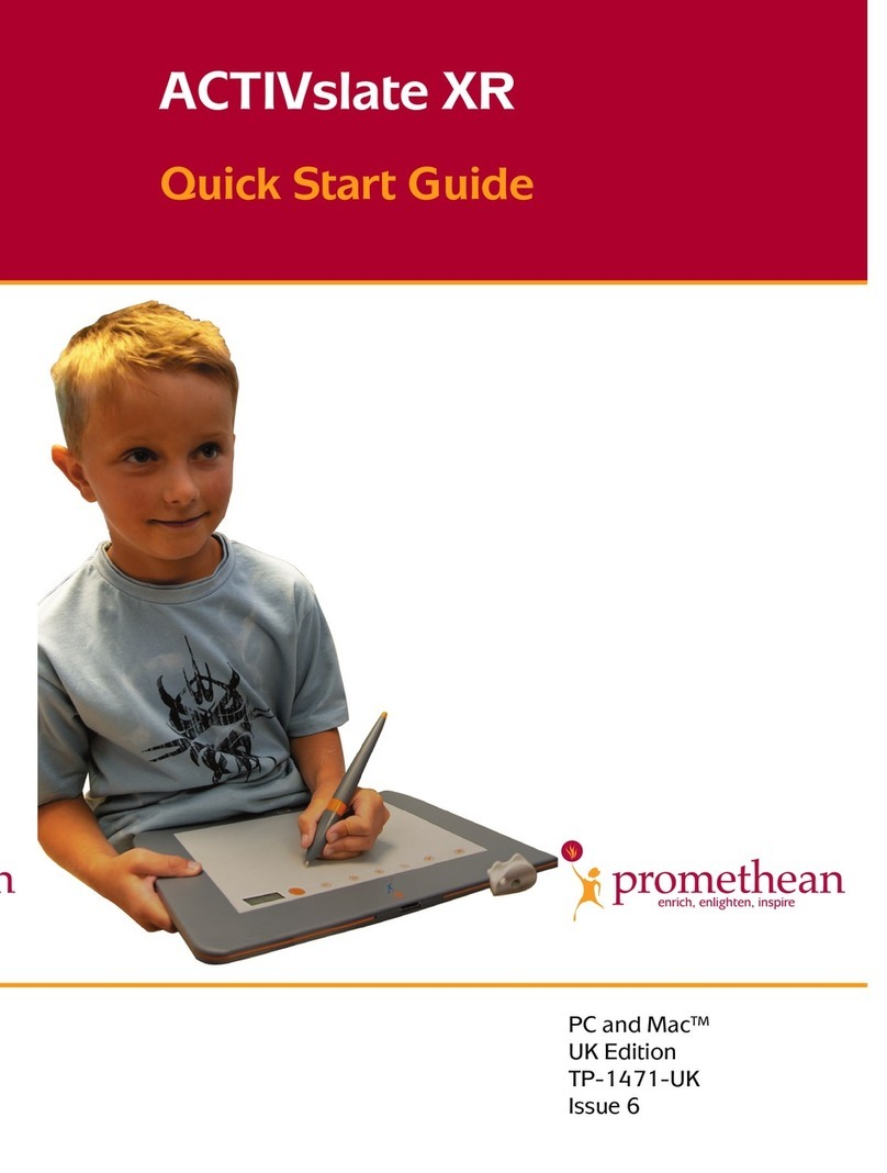 promethean ACTIVslate XR TP-1471-UK quick start guide