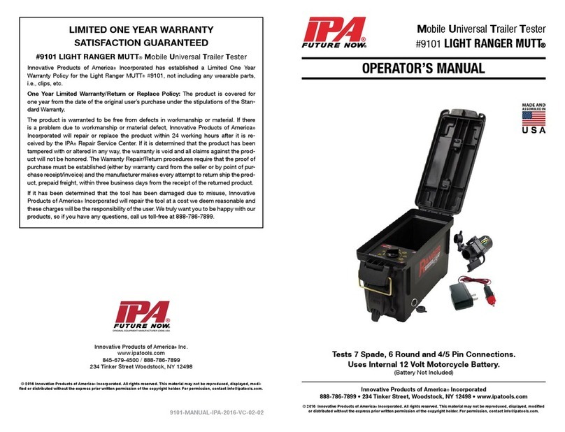 iPA 9101 Operator's manual