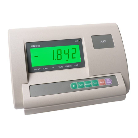 Yaohua Weighing System XK3190-A12 user manual