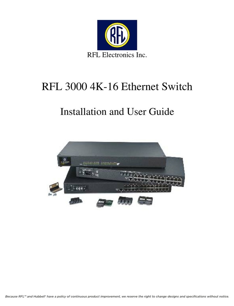 RFL Electronics RFL 3000 4K24F Installation and user guide
