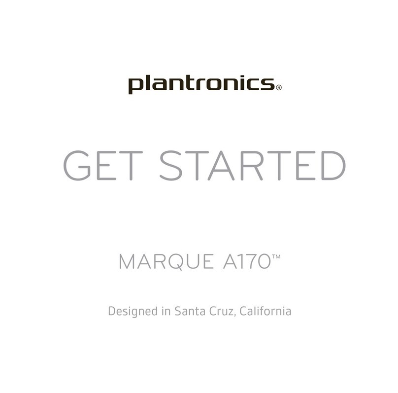 Plantronics MARQUE A170 Specification sheet Plantronics MARQUE A170 Specification sheet