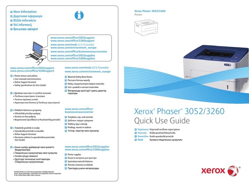 Xerox Phaser 3052 Operating manual