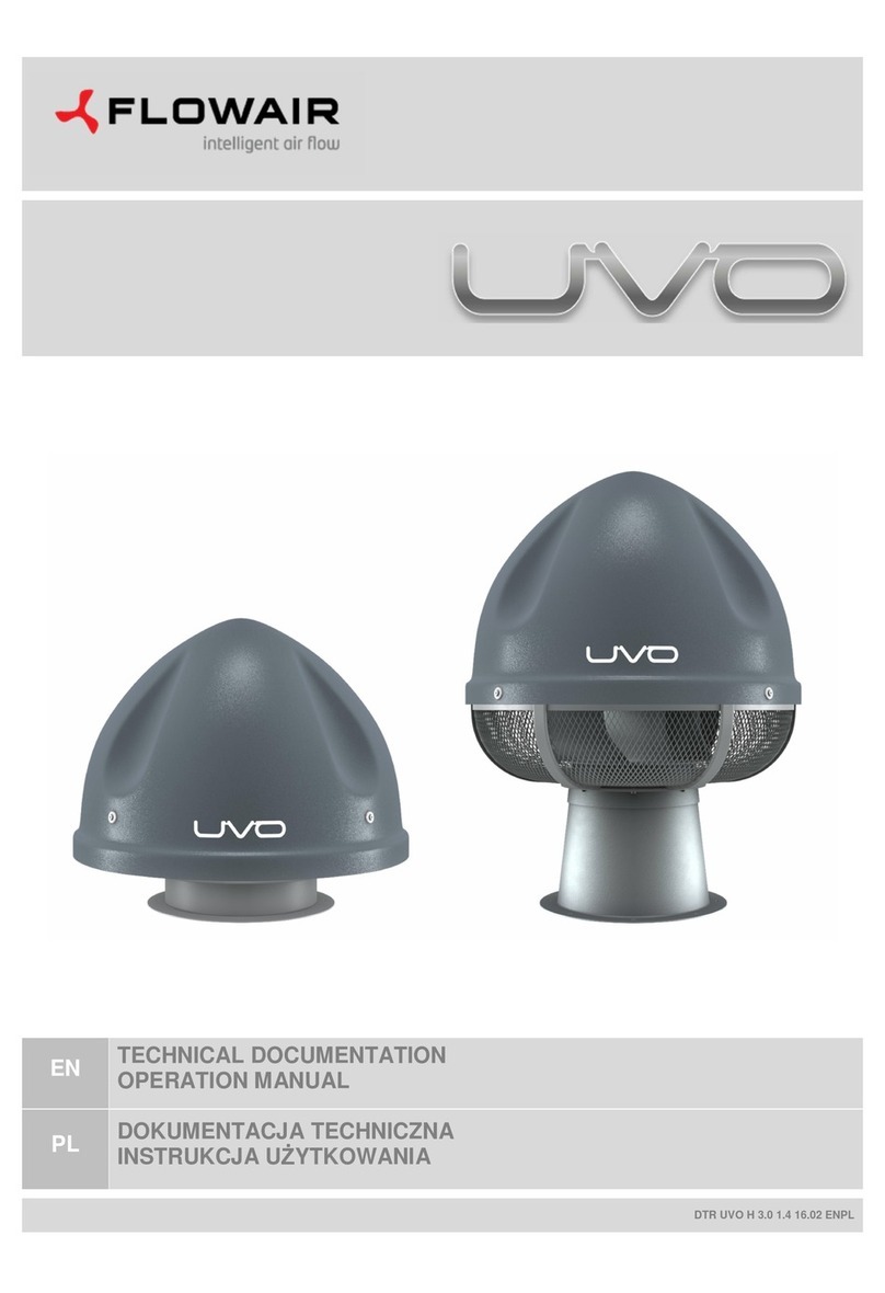 flowair UVO H1.4 Operation manuals