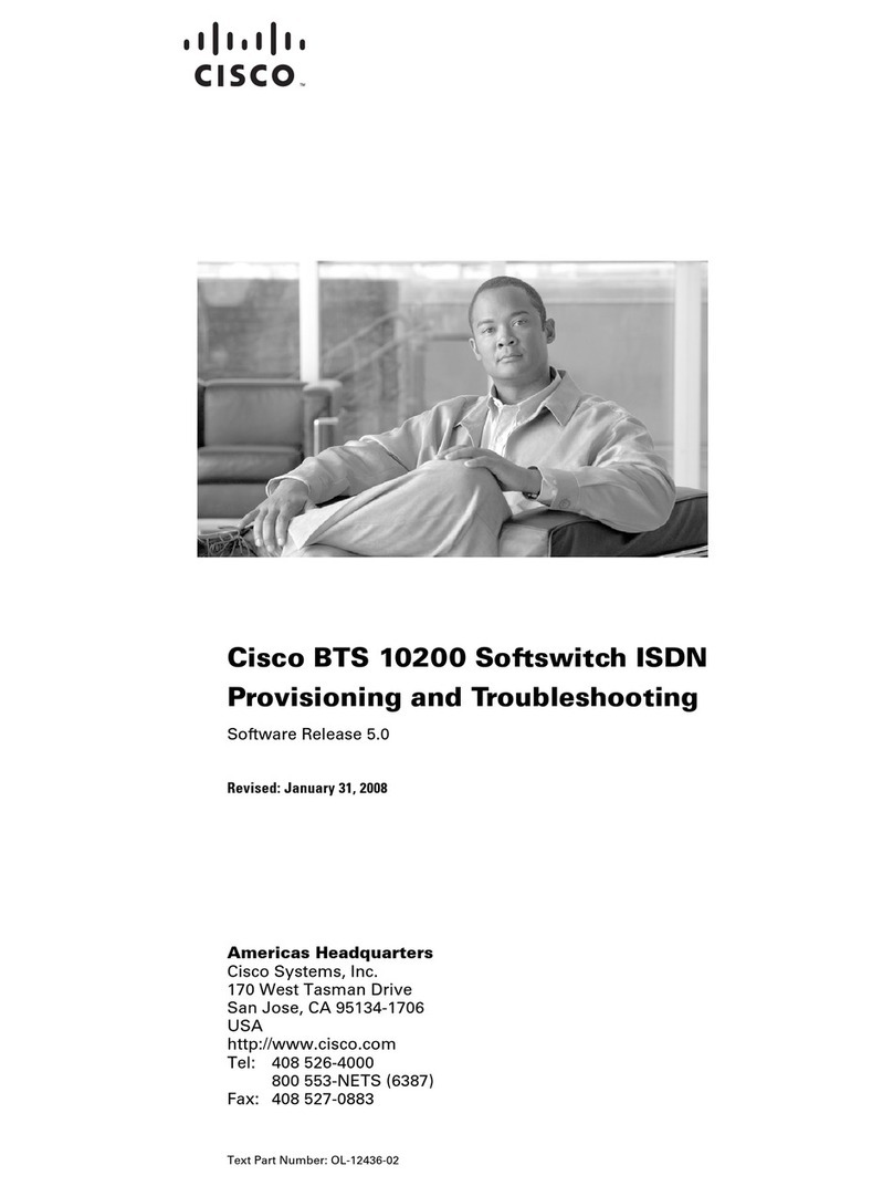 Cisco BTS 10200 Operating instructions