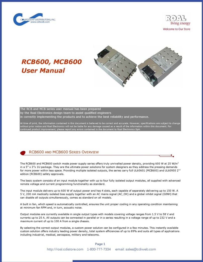 roal RCB600 user manual