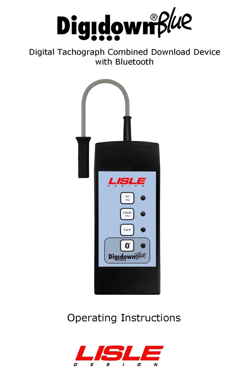 Lisle Digidown Blue operating instructions