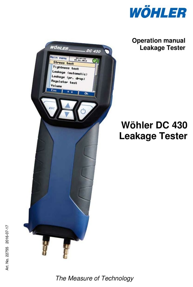 Wohler DC 430 Operation manuals
