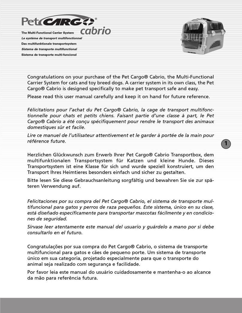 Pet Cargo Cabrio user manual