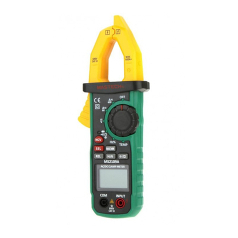Mastech MS2109A user manual Mastech MS2109A user manual