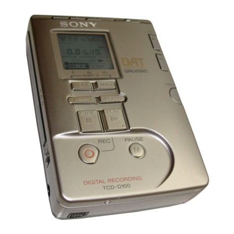 Sony Walkman TCD-D100 Service manual