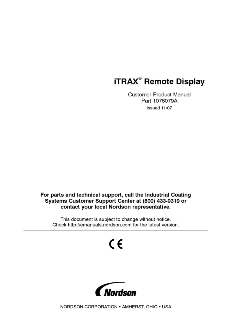 Nordson iTrax User manual