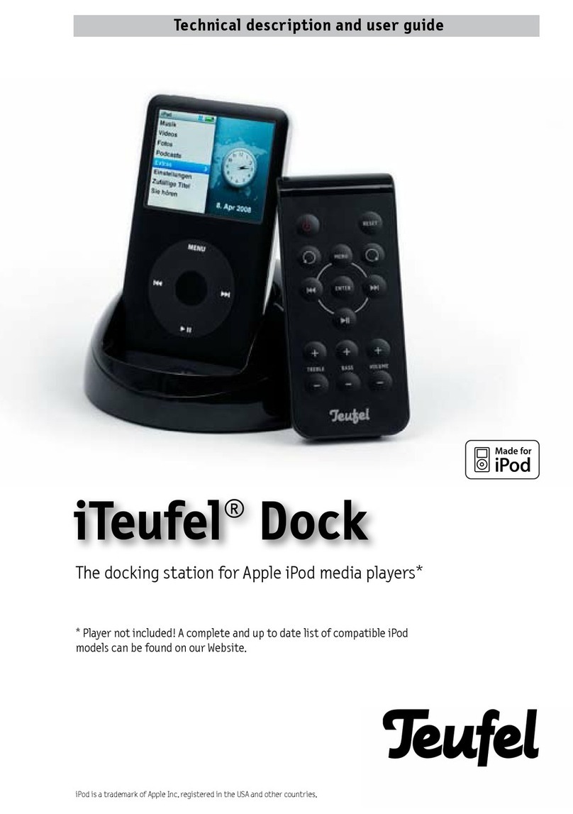 Teufel iTeufel Dock Technical description and user guide