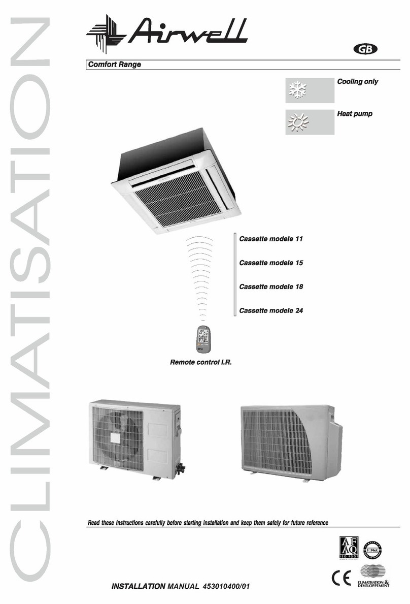 Airwell GC18RCD Instalation instructions