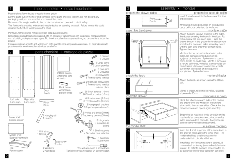 mothercare Newbury Wardrobe user guide