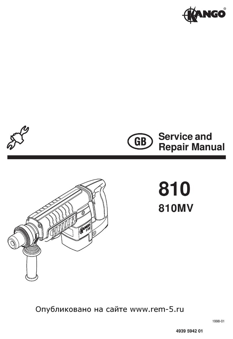 Kango 810 Installation and operating manual