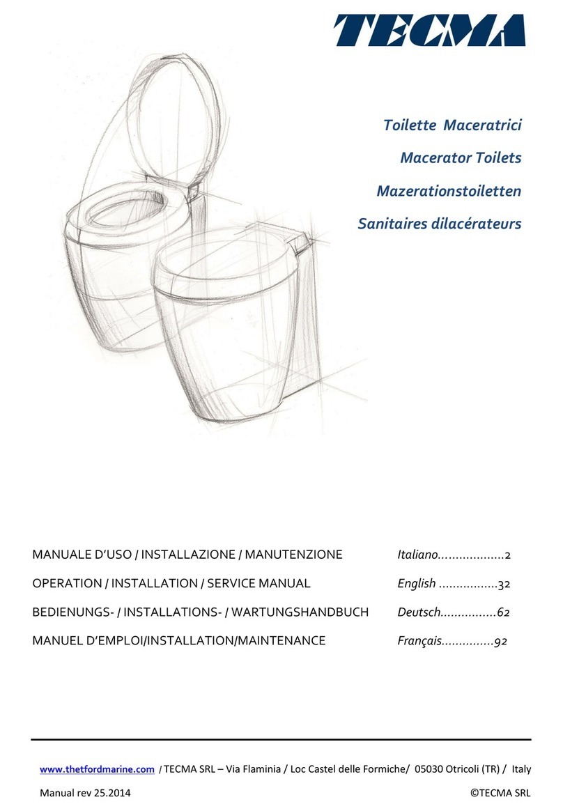 Tecma X-light Operation and installation manual