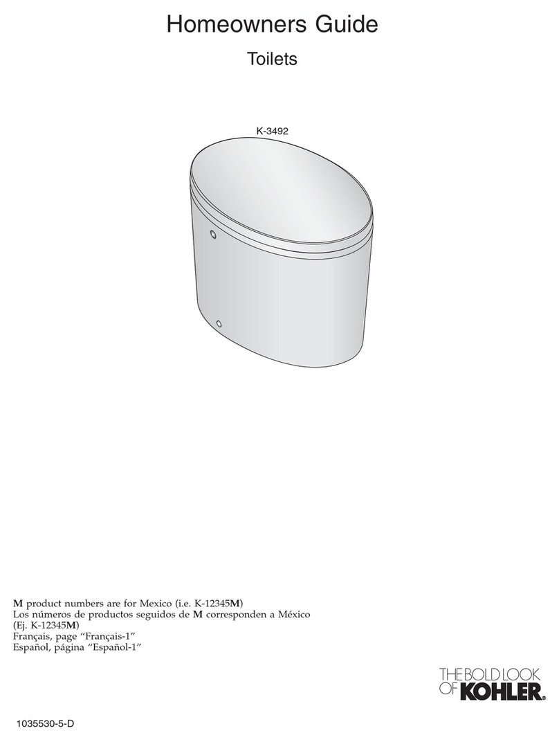 Kohler K-3492 Assembly instructions